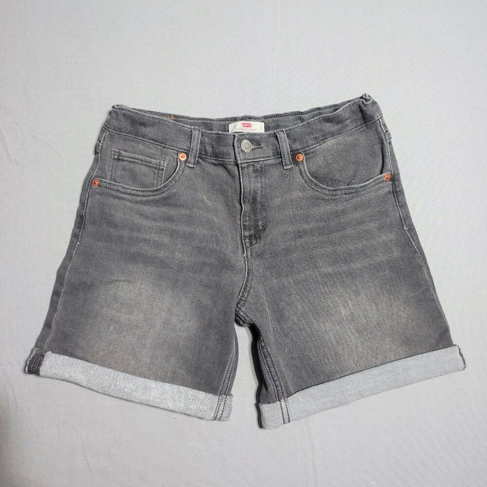 Levi's jean shorts women's size 16 grey classic